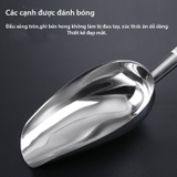 Muôi xúc đá, xẻng xúc đá inox không gỉ nhiều kích thước - HVL TEA