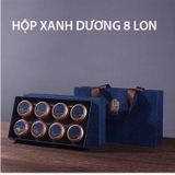 Bộ 6 hộp mini đựng trà, nến, hạt bằng thiếc - HVL TEA