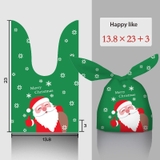 Túi tai thỏ đựng bạnh kẹo họa tiết thú, kỳ lân, mèo may mắn - KING OF OPP