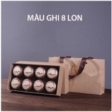 Bộ 6 hộp mini đựng trà, nến, hạt bằng thiếc - HVL TEA