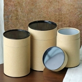 Hộp đựng trà, các loại hạt, đồ khô bằng giấy kraft nắp đen - HVL TEA