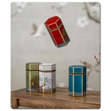 Hộp đựng trà lục giác, bằng thép cao cấp - HVL TEA