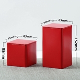 Hộp thiếc đựng trà hình hộp vuông, nhiều màu - HVL TEA