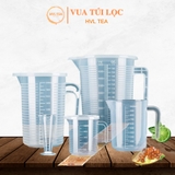 Cốc Đong, Ca Đong Định Lượng Có Nắp Đậy Pha Chế Bằng Nhựa Chia Vạch - HVL TEA