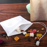 Combo 100 Túi lọc trà giấy màu gỗ, có dây rút, nhiều kích thước - HVL