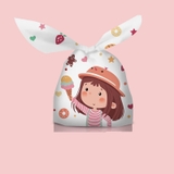 Túi đựng bánh kẹo tai thỏ có nhiều họa tiết dễ thương 14*23*3 - KING OF OPP