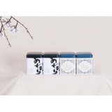 Hộp đựng trà thiếc vuông hoạ tiết 70x88mm - HVL TEA