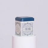 Hộp đựng trà thiếc vuông hoạ tiết 70x88mm - HVL TEA