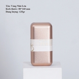 Hộp thiếc đựng trà cạnh tròn hoạ tiết hoa - HVL TEA