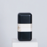 Hộp thiếc đựng trà cạnh tròn hoạ tiết hoa - HVL TEA