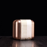 Hộp thiếc đựng trà cạnh tròn hoạ tiết hoa - HVL TEA