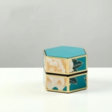 Hộp đựng trà lục giác, bằng thép cao cấp - HVL TEA