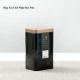 Hộp thiếc đựng trà hình chữ nhật hoạ tiết - HVL TEA