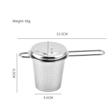 Dụng cụ lọc trà inox có tai cao cấp - HVL