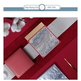 Hộp đựng trà giấy vuông kèm túi hoạ tiết thời cổ đại - HVL TEA