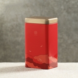 Hộp thiếc đựng trà hình chữ nhật hoạ tiết - HVL TEA