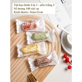 Bao bì đựng kẹo,200 Túi Bao Bì/ Túi OPP Mờ, Hàn Miệng