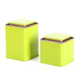 [Mã SGBAU30 ] Hộp trà thiếc vuông cổ thấp - HVL TEA