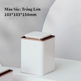 [Mã SGBAU30 ] Hộp trà thiếc vuông cổ thấp - HVL TEA