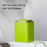 [Mã SGBAU30 ] Hộp trà thiếc vuông cổ thấp - HVL TEA