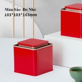 [Mã SGBAU30 ] Hộp trà thiếc vuông cổ thấp - HVL TEA
