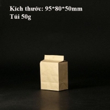 Túi ziplock kraft gấp đáy đứng đựng trà, hạt, thực phẩm, 1 túi/sp - HVL TEA