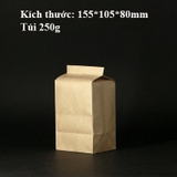 Túi ziplock kraft gấp đáy đứng đựng trà, hạt, thực phẩm, 1 túi/sp - HVL TEA