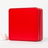Hộp trà thiếc Vuông Ngang 16.5x16.5x6.5cm - HVL TEA