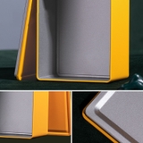 Hộp đựng trà thiếc Chữ Nhật Nắp Rãnh - HVL TEA