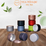 Lon trà thiếc tròn nhỏ nhiều màu sắc - HVL TEA