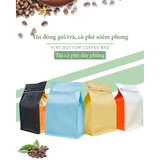 Túi giấy kfaft nhôm đựng trà, cà phê niêm phong có van khí cao cấp, 1 túi/ sản phẩm - HVL TEA