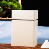 Hộp đựng trà thiếc hình chữ nhật cao viền ngang mẫu mới - HVL TEA