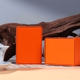 Hộp đựng trà thiếc hình chữ nhật cao viền ngang mẫu mới - HVL TEA