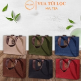 Túi đựng bộ 2,3,4,6 hộp mini đựng trà, nến bằng thiếc nhiều màu sắc - HVL TEA