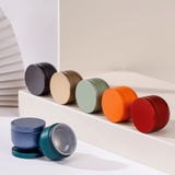 Lon trà thiếc nhỏ có nắp trong suốt, hộp trà nhỏ gọn làm quà tặng mẫu mới - HVL TEA