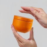 Lon trà thiếc nhỏ có nắp trong suốt, hộp trà nhỏ gọn làm quà tặng mẫu mới - HVL TEA