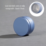 Lon trà thiếc nhỏ có nắp trong suốt, hộp trà nhỏ gọn làm quà tặng mẫu mới - HVL TEA