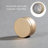 Lon trà thiếc nhỏ có nắp trong suốt, hộp trà nhỏ gọn làm quà tặng mẫu mới - HVL TEA