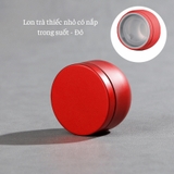 Lon trà thiếc nhỏ có nắp trong suốt, hộp trà nhỏ gọn làm quà tặng mẫu mới - HVL TEA
