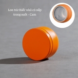 Lon trà thiếc nhỏ có nắp trong suốt, hộp trà nhỏ gọn làm quà tặng mẫu mới - HVL TEA