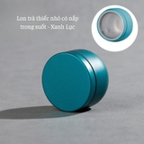 Lon trà thiếc nhỏ có nắp trong suốt, hộp trà nhỏ gọn làm quà tặng mẫu mới - HVL TEA