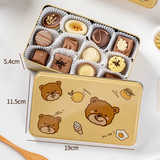 Hộp thiếc đựng kẹo họa tiết gấu và chanh HVL