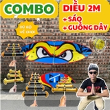 Combo diều 2m áo thường (may gấp mép ko dây go cánh)