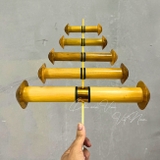 Sáo D27 3 quả cồng full nhựa đẹp-AnhNghia