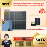 3.48KWP Điện Mặt Trời Hòa Lưới Bám Tải – Hóa Đơn Điện Dưới 1tr500k -  Sử dụng trên 30 năm