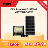 Đèn pha năng lượng mặt trời 300w - Sáng suốt Đêm