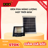 Đèn Pha Năng Lượng Mặt Trời 60W - Sáng Suốt Đêm