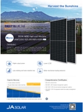 Tấm pin JA Solar 550w