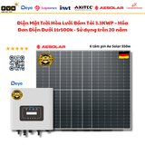 3.48KWP Điện Mặt Trời Hòa Lưới Bám Tải – Hóa Đơn Điện Dưới 1tr500k -  Sử dụng trên 30 năm