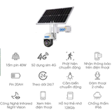 Hệ thống camera an ninh năng lượng mặt trời Sim 4G 2.0MP PVN-N914X